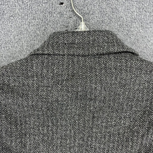 Calvin Klein Womens Herringbone Tweed Blazer Jacket Single Button Office Career - Picture 12 of 16